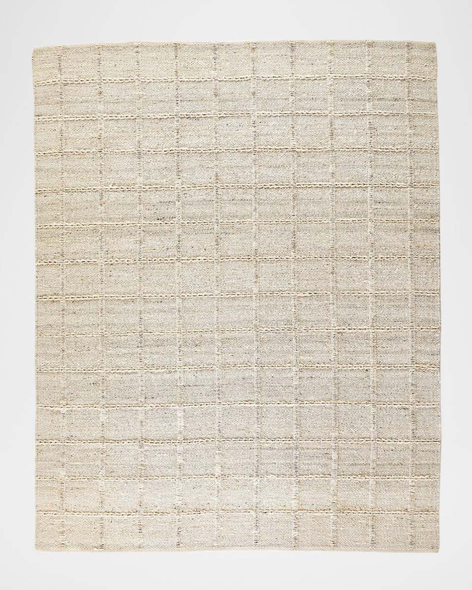 Grid Hand-Woven Jute Rug, 8' x 10'